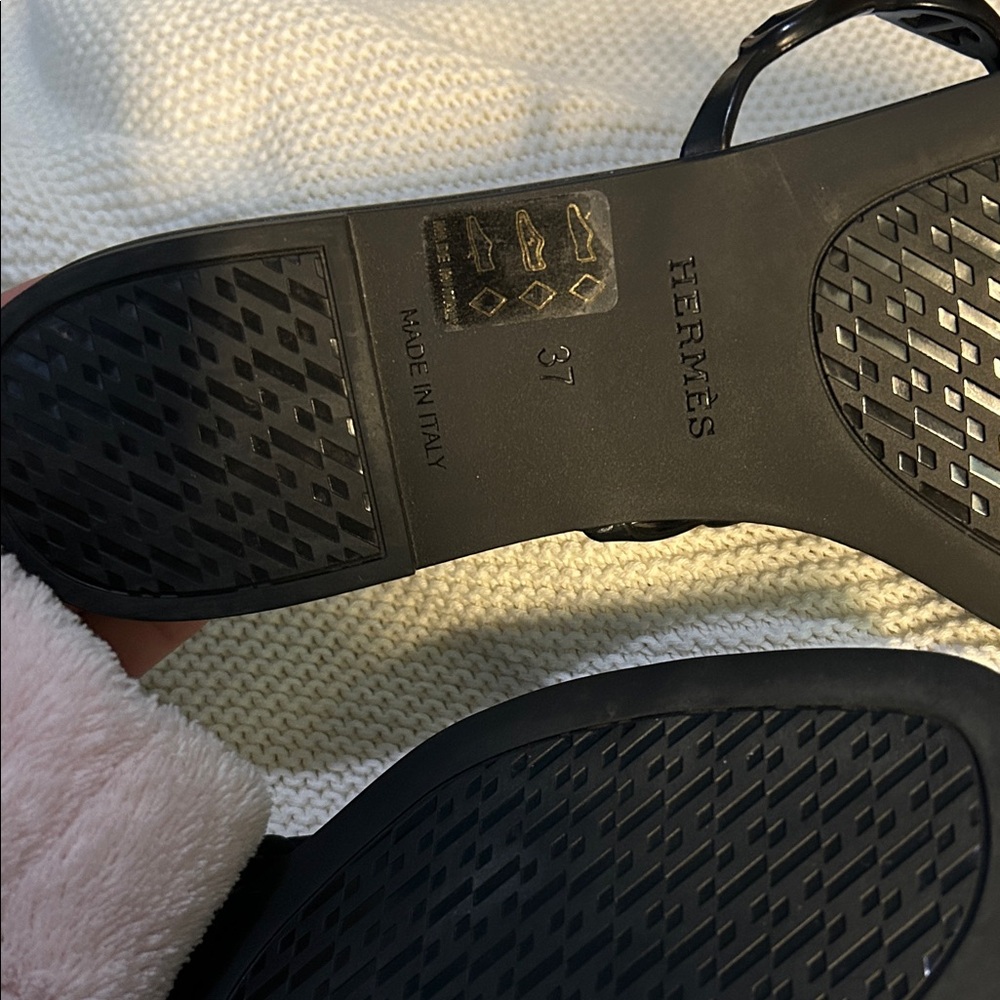 Hermes Black Chain Sandals - Picture 6 of 7